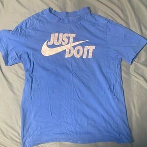 Nike Blue 'Just Do It' Men's Shirt